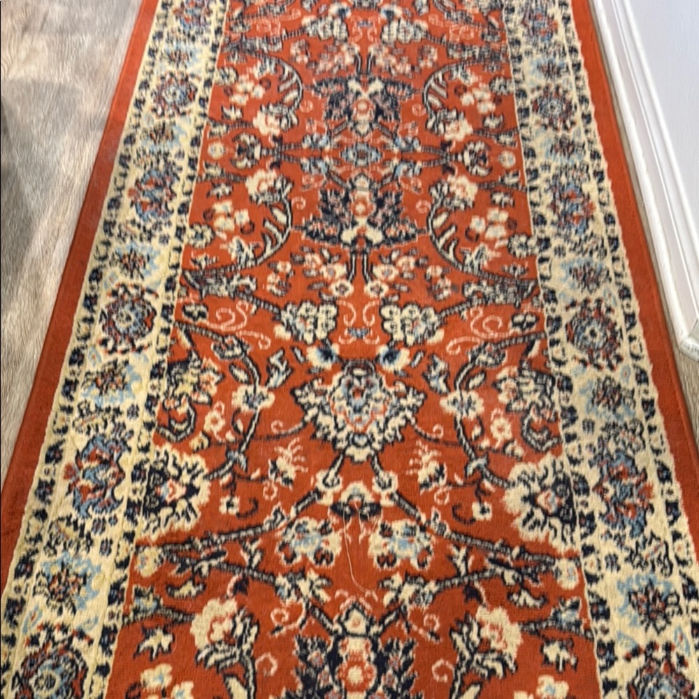 Vintage Floral Runner Rug
